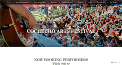 Desktop Screenshot of cochechoartsfestival.org